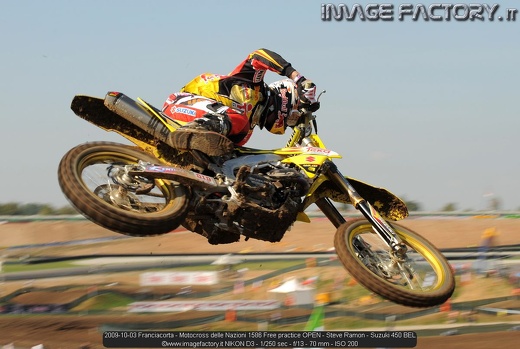 2009-10-03 Franciacorta - Motocross delle Nazioni 1586 Free practice OPEN - Steve Ramon - Suzuki 450 BEL